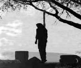 The farmer died by hanging